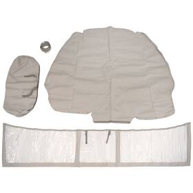 121017051 Taylor Made Robalo 317 Dc Boat Bow Cover With Connector Curtain Silver