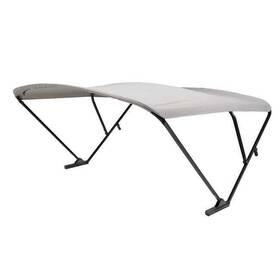 2020000307 Taylor Made Sureshade Power Pontoon Bimini Top - Black Anodized Frame Gray Fabric