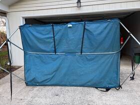 54705ub Taylor Made Ultima Pontoon Bimini Top Cover 6ft X 54 Inch Skin And Boot Pacific Blue