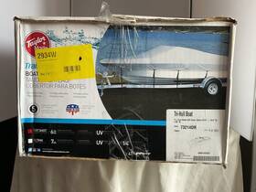 732140r Taylor Made Tri-hull Boats O/b Cover Black - 13ft5 Inch 14ft4 Cl X 68 B