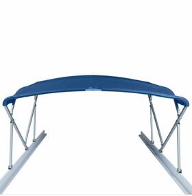 88143 Taylor Made Pontoon Bimini Kit 8ft X 10ft 1.25 Inch Navy Blue Marine Boat