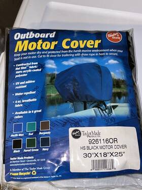 926116or Taylor Made New Outboard Motor Cover Boat Black 30 Inch X18 X25