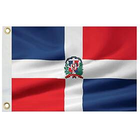 93070 Taylor Made Dominican Republic Flag 12 Inch X18 Nylon Boat Yacht Marine