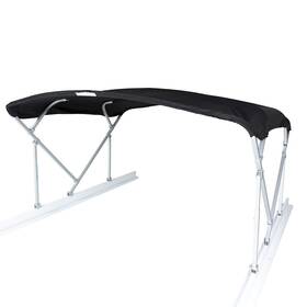 T4v-88140 Taylor Made 8ft Width 10ft Depth Polyester Clear Anodized Frame Boat Bimini Top With Storage Boot