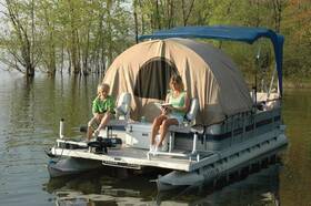 12006ob Taylormade Pontoon Easy-up Enclosure 56 Inch D X 74 T Pacific Blue