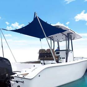 Bt-07 Tebaisea Boat Sun Shade Kit Canopy T-top Cover 102 Inch X78 X66