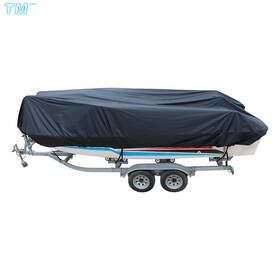 Th225360 Techme17 New 20-22ft Waterproof Trailerable Boat Cover Fishing V-hull Tri-hull Runabout