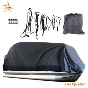 1739210 Tectech 21 22 23 24ft Boat Cover Waterproof For Trailerable Pontoon Heavy Duty Fabric
