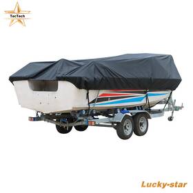 Luc2040434 Tectech V-hull Runabouts Boat Cover 14 15 16ft Waterproof Heavy Duty Trailerable Fishing