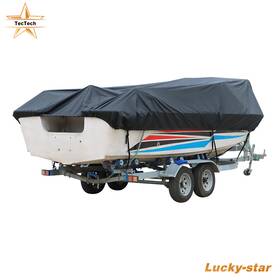 Luc2040597 Tectech 17-19ft Waterproof Boat Cover Trailerable Marine Grade Fishing V-hull Runabout