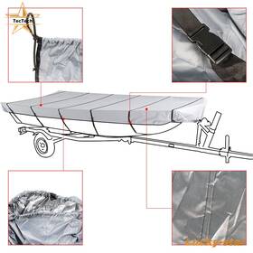 Luc3426586 Tectech 1pcs Jon Boat Cover 12ft 56inch Water Proof Trailerable For Grey 210d