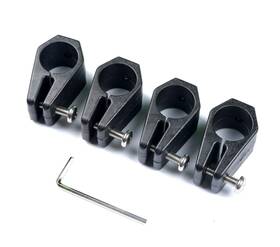 Thorn 608119328888 Bimini Top Fittings Jaw Slide 1 Inch Black Nylon Hardware Pack Of 4 4pcs