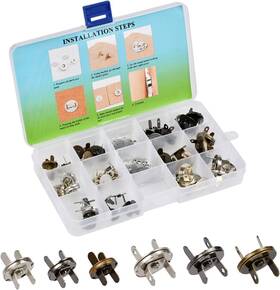 Timesetl 607860848676 30 Set 14/18mm Magnetic Snap For Purses Bag Button
