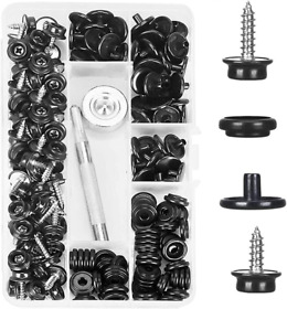 Titoe 150 Pcs Canvas Snap Kit Marine Grade 3/8inch Socket Stainless Steel