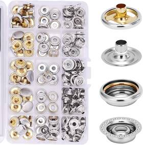320151 Titoe 160 Pcs Snaps 15mm Marine Grade Stainless Steel Canvas Snap Sliver