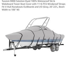 B0d1gfsycx Toszum Tuszom 900d Solution Dyed 100% Waterproof Boat Cover For V-hull Runabouts
