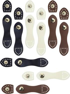 Tu-zy-2007 Tupalizy 9 Sets Snap Buttons Bag Strap Sew On Snaps Buckles Mixed Color