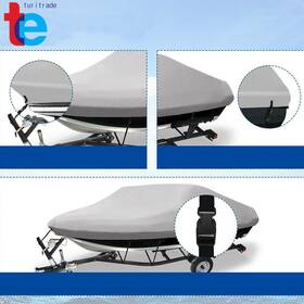 Tr21344 Turitrade Boat Cover 14-16ft 3 Layers Heavy Duty Fabric With Cotton Lining Waterproof