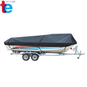 Tr25038 Turitrade Waterproof Heavy Duty Trailerable Fishing For 17 18 19 Ft V-hull Boat Cover