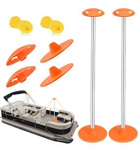 Hg00002 Tuszom Boat Cover Support Pole System 9 Inch Abs Base - 17 Up To 55 Inches Tall New