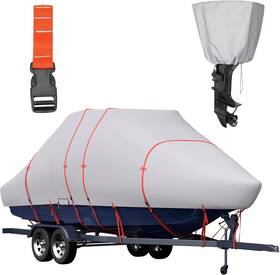 20ft-22ftl Tuszom Top00001 Waterproof T-top Boat Cover For Center Console Heavy Duty 600d 5657d1n