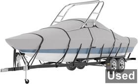 17ft-19ftl Tuszom Wt001g 900d 100% Waterproof Full Size Boat Cover Gray