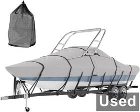 Tuszom Wt003g-gray - Waterproof Ski And Wakeboard Tower Boat Cover 22ft-24ft Gray