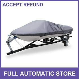 210d Uauto1 726215680300 16-18ft Trailerable Boat Cover Waterproof Fishing Ski Speedboat V-shape