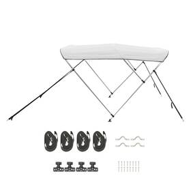 Uimoso 3gcyzyp727377aohj 3 Bow Boat Bimini Tops 72 Inch L X 73 -78 W 46 H Light Gray Canopy Cover