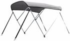 Unbranded Leader Accessories Grey 3 Bow Bimini Boat Tops Includes Hardwares With 1 Inch Al 810348024060