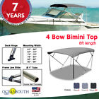 164-g Us Oceansouth Bimini Top Bow Boat Cover Gray Long With