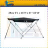 Pt1705901am Uv Resistant Pontoon Bimini Top Boat Cover 3 Bow 46inch H 61inch 66inch With 6 Ft Black
