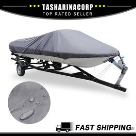 210d Uxcell 743151804973 Piece Of 1 4-16ft Boat Cover Waterproof Fishing Ski Bass V-shape 540x290cm