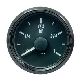Vdo A2c3833100030 Singleviu 52mm 2-1/16 Inch Fuel Level Gauge - Euro 3-180 Ohm