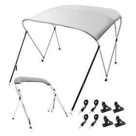 3gcyzyp6l546xxgf8 Vevor 3 Bow Bimini Top Boat Cover 900d Polyester Canopy Aluminum Frame 61 Inch -66 W