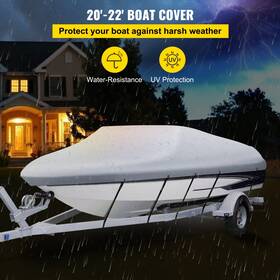 210d Vevor 840281510238 Waterproof Boat Cover 20ft-22ft Trailerable Heavy Duty Ma