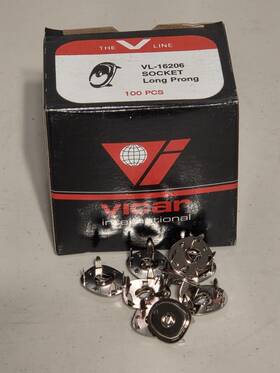 41-61-c Vicar 16206 Long Prong Socket 9/32 Leg 100/box