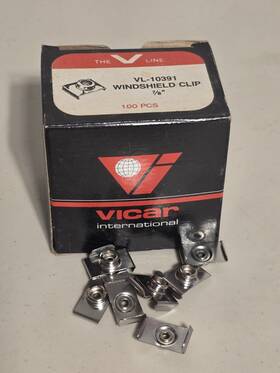 Vl-10391 Vicar Marine Windshield Clips 7/8 Inch 100/box
