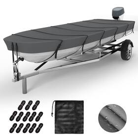 Vinpatio 766484761898 Boat Cover 600d Solution-dyed Oxford Fabric 16-18ft Heavy Duty