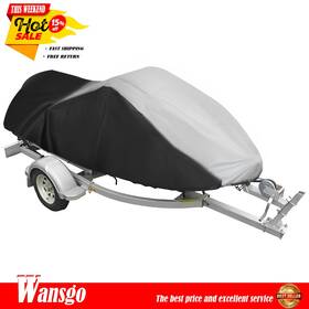 Wg2567894 Wansgo 600d Heavy Duty Polyester Pwc Cover Trailerable Jet Ski Waterproof Marine Grade