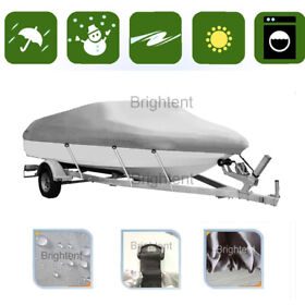 Bt2q1547 Water Resistant 17foot 18foot 19foot Boat Cover For Trailerable Fishing Motorboat Bbt2q