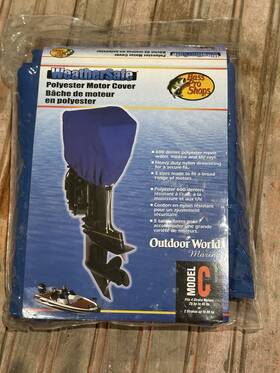 Bc32023bpb Weathersafe Bass Pro Shops Polyester Motor Cover Model C Blue New In Package