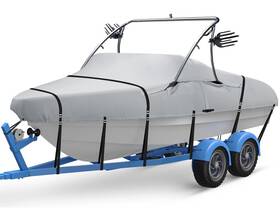 Weddkamsh 027685175915 Ski And Wakeboard Tower Boat Cover Full Metal Buckles 100% Solution-
