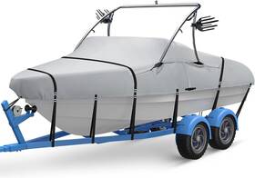 B0d9nxx5kr Weddkamsh Ski And Wakeboard Tower Boat Cover Full Metal Buckles Waterproof 20-22 Ft 1729