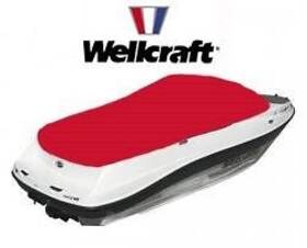 20068710 Welcraft / Taylormade Wellcraft 26 Excalibur Boat Cockpit Cover Sunbrella Red 2002