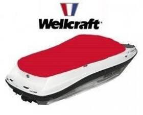 20070315 Welcraft / Taylormade Wellcraft 210 Cl Boat Cockpit Cover Sunbrella Logo Red 2002