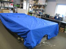 055539 Westland Bay Fisherman Ob Cover Blue Marine Boat