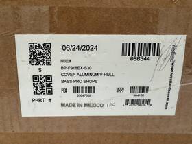 Bp-f918ex-s30 Westland Alluminum V-hull Boat Cover Grey