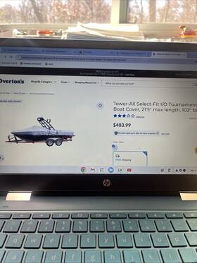 098-wb1 Westland Tsta21x Tower-all Select Fit I/o Tournament Ski Boat Cover 21 5 Inch 102 Beam