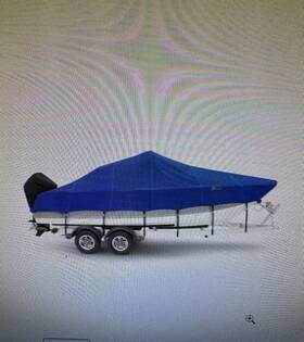 Wsccb1690b Windstorm 16-16.5 Boat Cover By Eevelle Heavy And Wide With Motor Round Bow